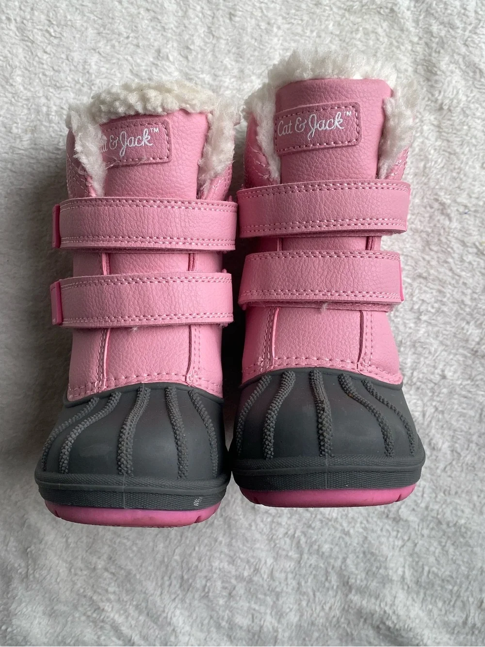 LIKE NEW Cat & Jack Pink Toddler Girl’s Snow Boots